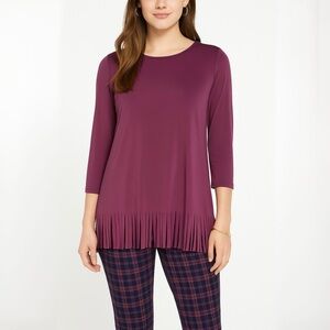 ANTTHONY Fringe Tunic Top